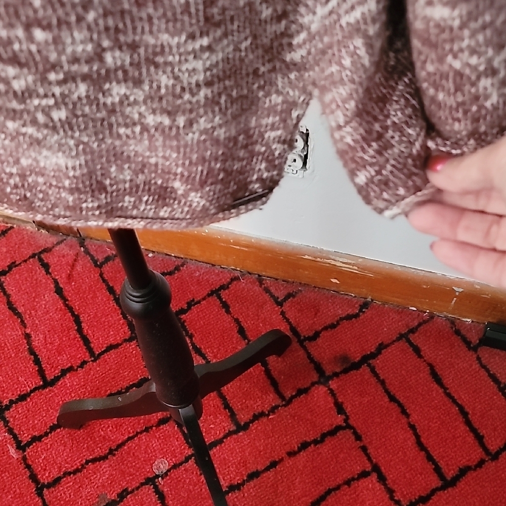 PrAna Maroon/Brown Knit Sweater With Hood - Picture 6 of 10